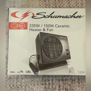 🔷New Schumacher Ceramic Heater & Fan